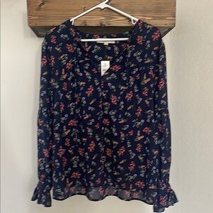 Floral Navy Blouse